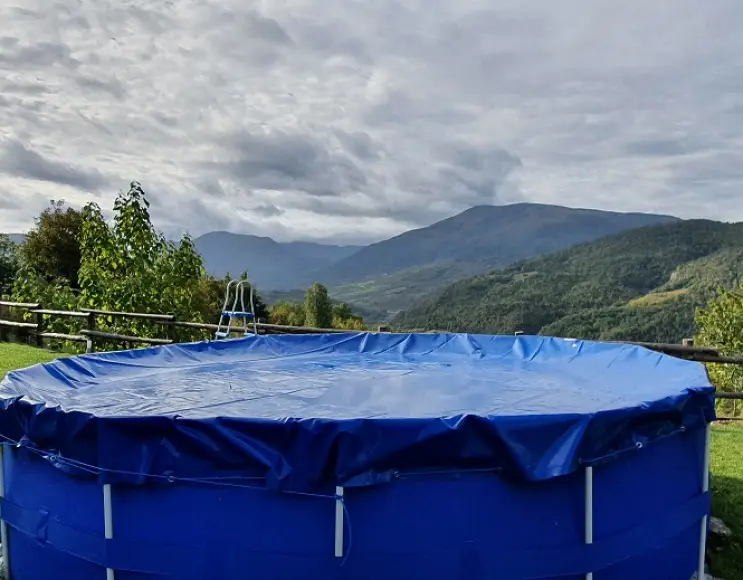 Telo copertura piscina tonda pvc 650 gr/mq 