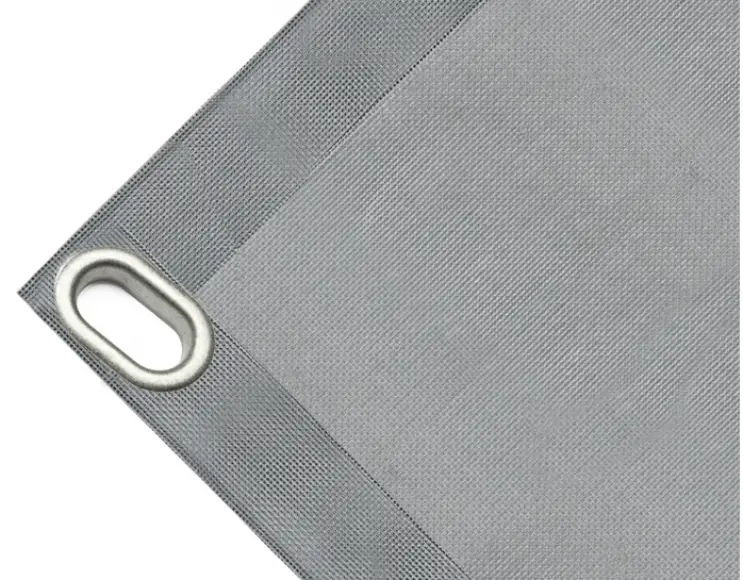 Fasce In PVC Microforato Per Copertura Gazebo/Pergola - Ignifugo, Ombreggiante, Personalizzabile (Bianco, 60x550cm)