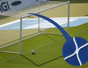 Rete da calcio misura metri 6x2 maglia quadra Mundial Net - cod.CA0003