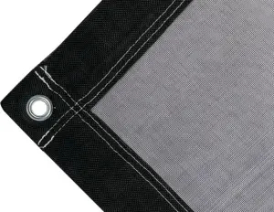  Telo copertura cassone in polietilene antistrappo. Colore nero - cod.CMPH200N-17T