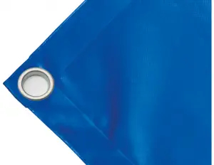 Telo copertura cassone in PVC alta tenacità 650g/mq. Colore blu - cod.CMPVCBL-40T
