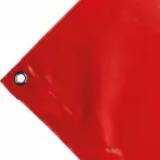 Telo copertura cassone in PVC alta tenacità 650g/mq. Colore rosso - cod.CMPVCR-17T