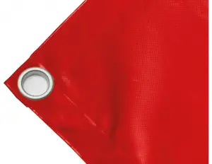 Telo copertura cassone in PVC alta tenacità 650g/mq. Colore rosso - cod.CMPVCR-40T