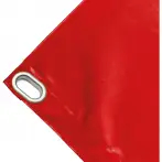Telo copertura cassone in PVC alta tenacità 650g/mq. Colore rosso - cod.CMPVCR-40O