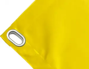 Telo copertura cassone in PVC alta tenacità 650g/mq. Colore giallo - cod.CMPVCG-40O