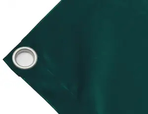 Telo copertura cassone in PVC alta tenacità 650g/mq. Colore verde - cod.CMPVCV-40T