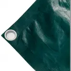 Telo copertura cassone in polietilene alta tenacità 230g/mq. Colore verde - cod.CMPE230-40T