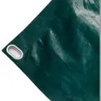 Telo copertura cassone in polietilene alta tenacità 230g/mq. Colore verde - cod.CMPE230-40O
