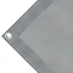 Telo microforato copertura cassone in PVC 280g/mq. Non impermeabile. Colore grigio - cod.CMHSK-17T