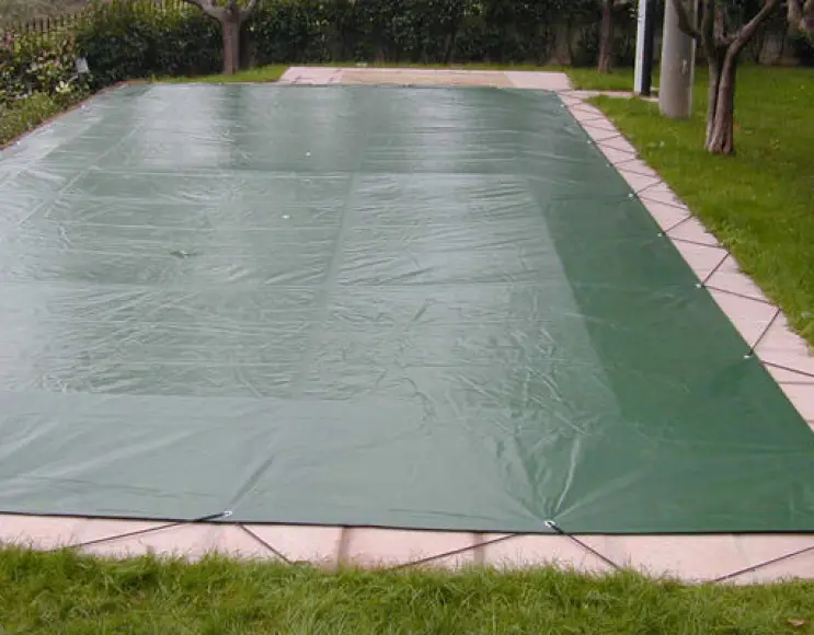 Telo copertura piscina in PE 230 economico gr con occhielli
