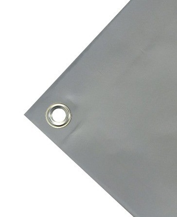 Telone In PVC Telone Per Camion 600 G/m² Con Occhielli Telone Con Occhielli Rotondi Telone Protettivo Telone Per Terrazza Per Barche Telone Industriale Opaco (Grigio, 3m X 5m - Foto 10