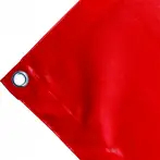 Telo copertura cassone in PVC alta tenacità 650g/mq. Colore rosso - cod.CMPVCR-23T