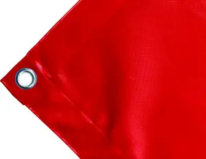 Telo copertura cassone in PVC alta tenacità 650g/mq. Colore rosso - cod.CMPVCR-23T
