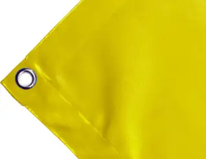 Telo copertura cassone in PVC alta tenacità 650g/mq. Colore giallo - cod.CMPVCG-23T