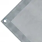 Telo microforato copertura cassone in PVC 280g/mq. Non impermeabile. Colore grigio - cod.CMHSK-23T