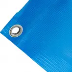 Telo copertura cassone in PVC alta tenacità 400g/mq. Colore blu - cod.CMPVSBL-17T
