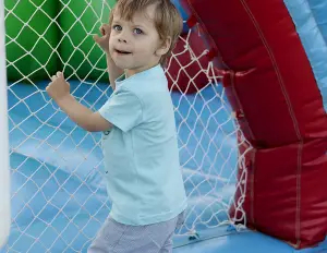 Rete anticaduta per playground o trampolini elastici bianca - cod.PLAYBI