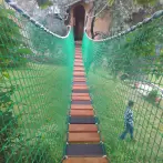 Rete anticaduta per playground o trampolini elastici verde - cod.PLAYVE