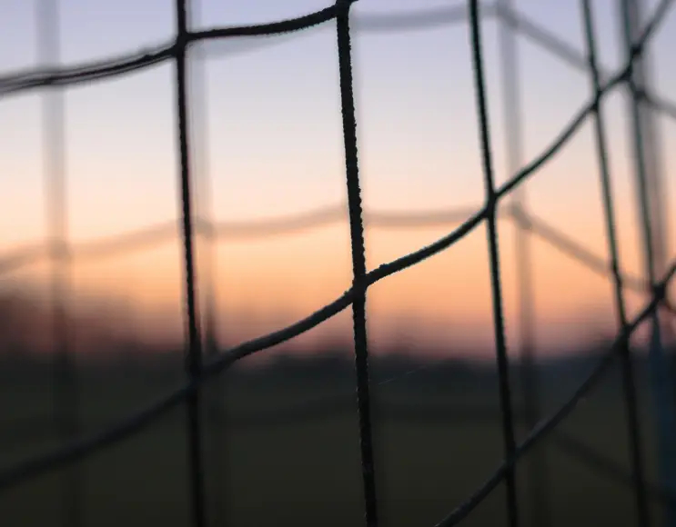 Rete per recinzione campi da calcio e calcetto colore Nero