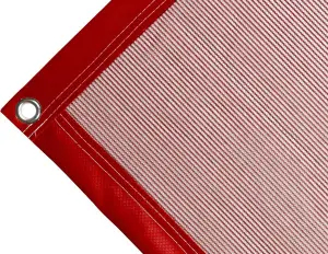 Telo copertura cassone in polietilene, 170 gr/mq. Colore rosso - cod.CMBV170R-17T