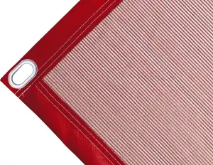 Telo copertura cassone in polietilene, 170 gr/mq. Colore rosso - cod.CMBV170R-40O