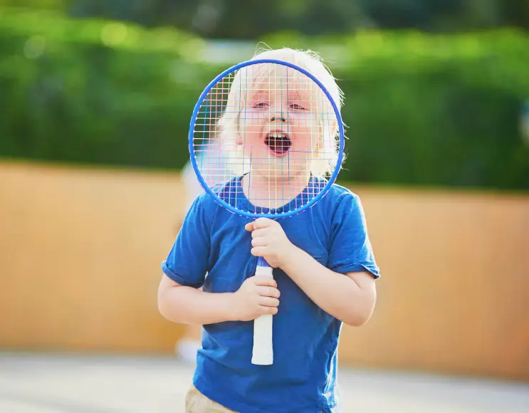 Mini volley e badminton da giardino e terrazzo, trasportabile con ruote