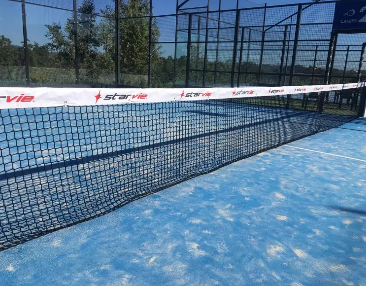 Rete da tennis modello extra pesante con stampa personalizzata