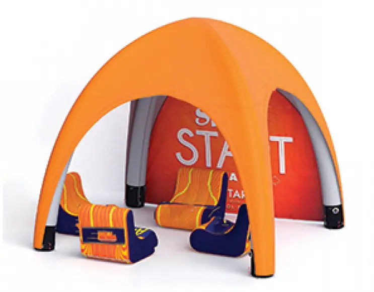 Igloo gazebo stand gonfiabile  3x3 mt