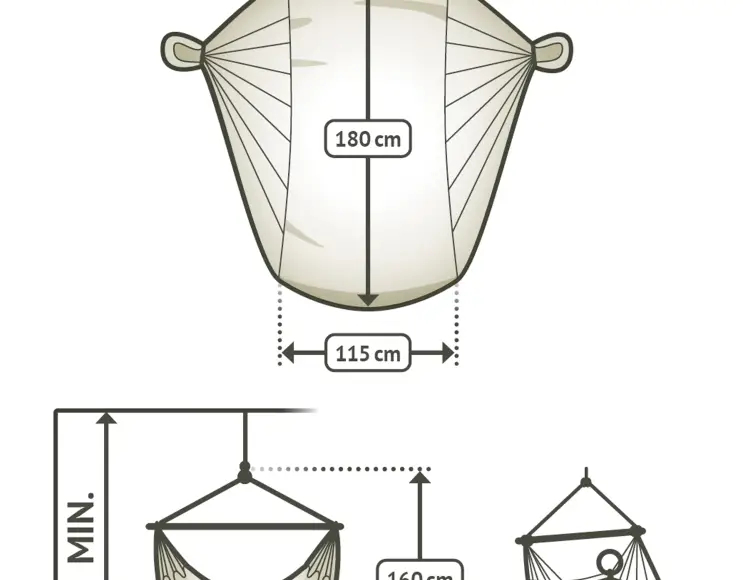 Amaca sedia pensile modello CEDRO