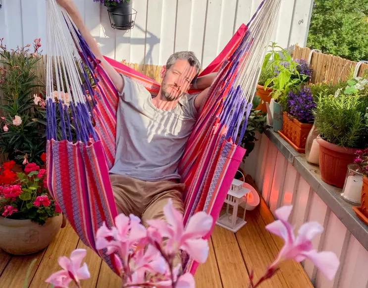 Amaca sedia pensile modello FLAMINGO