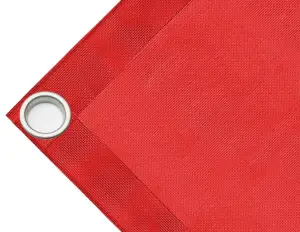 Telo microforato copertura cassone in PVC 280g/mq. Non impermeabile. Colore rosso - cod.CMHSKR-40T