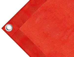 Telo microforato copertura cassone in PVC 280g/mq. Non impermeabile. Colore rosso - cod.CMHSKR-23T