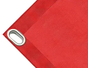 Telo microforato copertura cassone in PVC 280g/mq. Non impermeabile. Colore rosso - cod.CMHSKR-40O