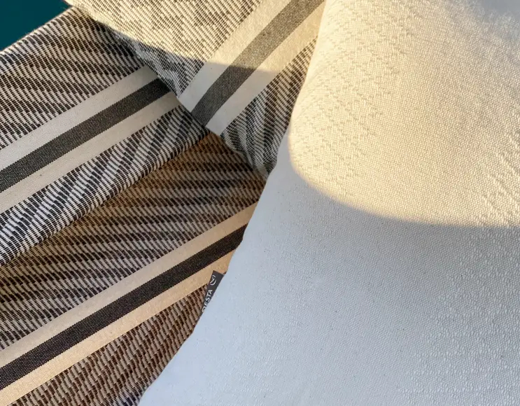 FEDERA PER CUSCINO IN COTONE BIOLOGICO  MODELLO ZEBRA