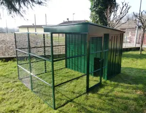 Box recinto in rete e lamiera cm. 300 x 200x150 h. - cod.BOX192