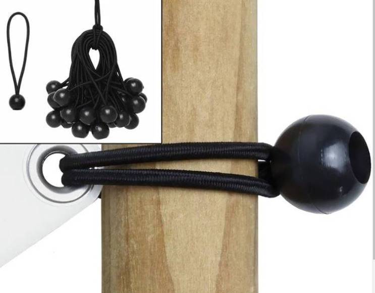 Corda elastica ad anello con terminale a palla