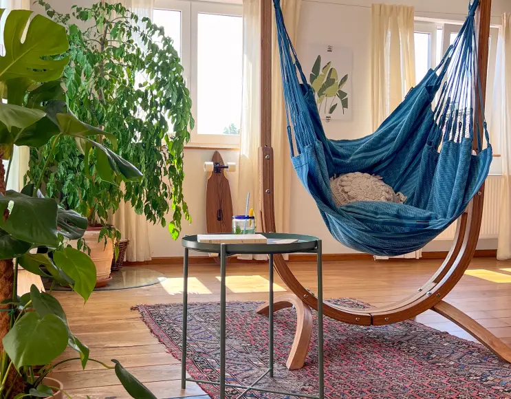 SUPPORTO  PER SEDIA PENSILE IN LEGNO