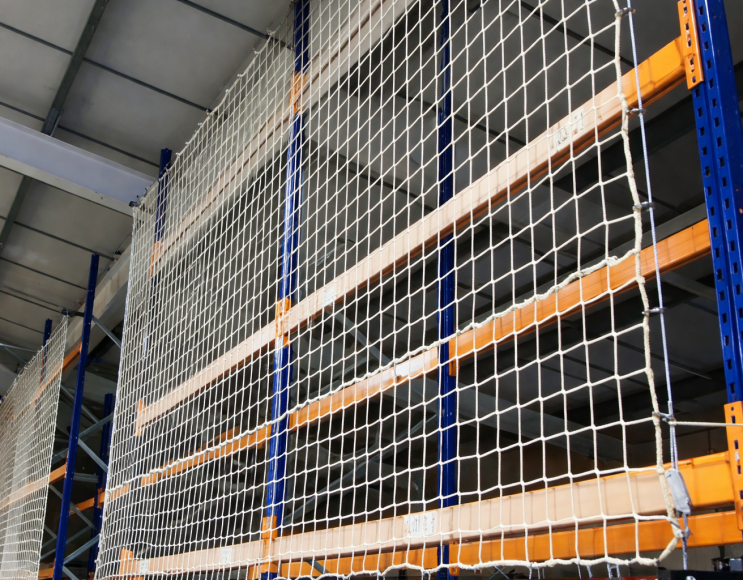 Rete anticaduta per scaffalature maglia 45 mm