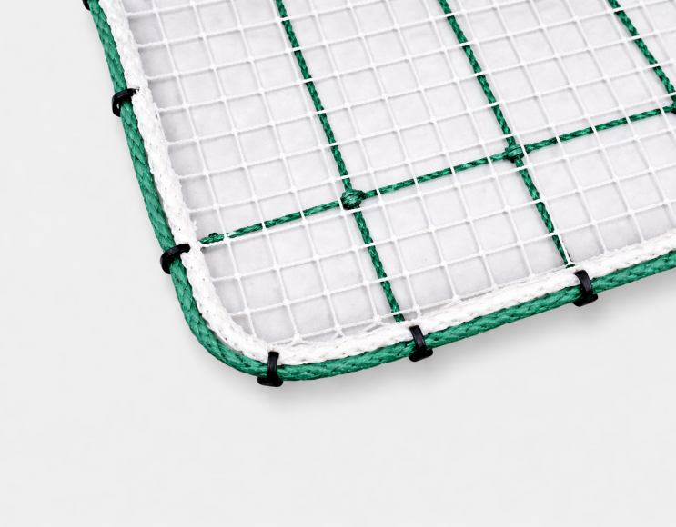 Rete anticaduta mm 100 + rete anticalcinacci 25 mm