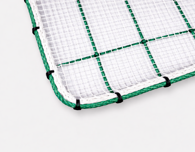 Rete anticaduta mm 60 + rete anticalcinacci maglia 15 mm